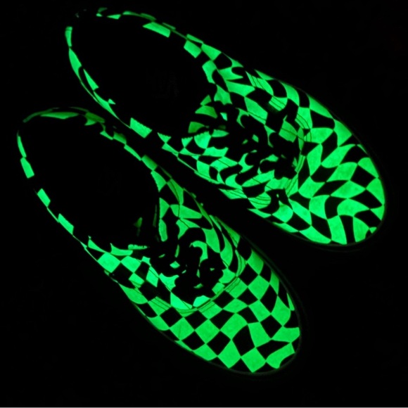 Neon Green and Black Vans - Picture 7 of 7